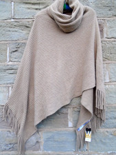 Poncho Cape Wallis con frange