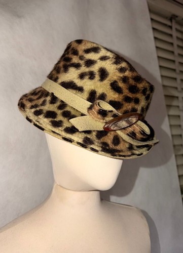 Cappello vintage animalier - cappello,