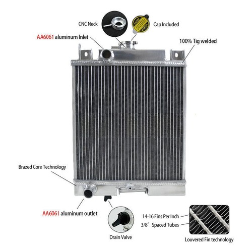 Radiatore alluminio per - radiatore,