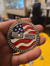 RARA COLLANA WWE JOHN CENA US SPINNER 2005 METALLO COLLANA ROTANTE (mai indossata)