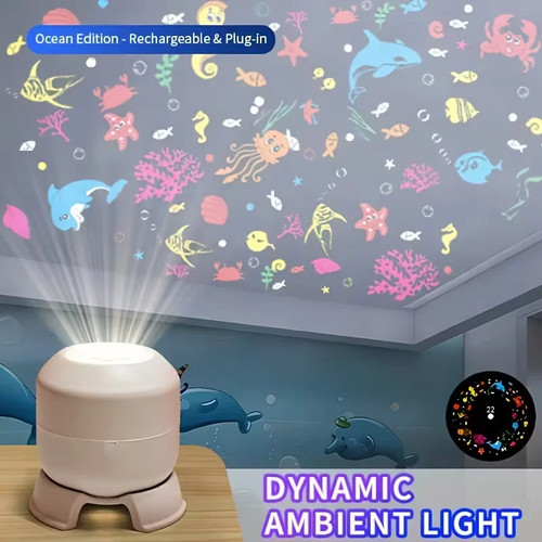 Proiettore oceano led rotante - proiettore,