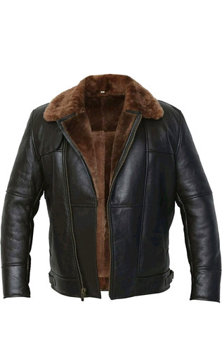 Giubbotto uomo nero - vera, pelle