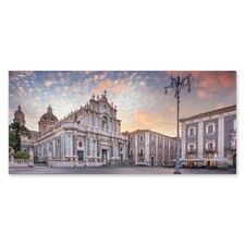 Lupia Quadro su Tela Canvas DEEP 65X143 CATANIA - DUOMO SANT'AGATA