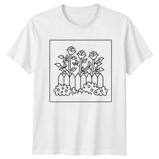 T-shirt uomo floreale Roses