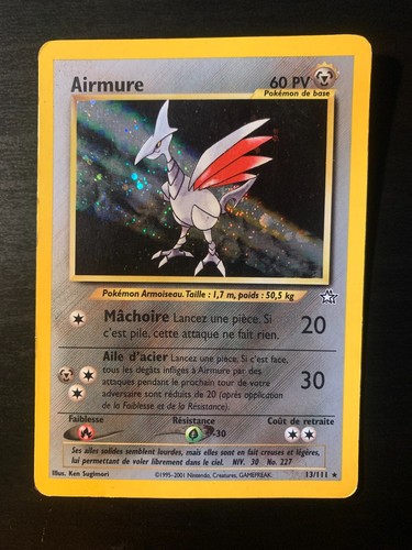 Carte pokémon airmure - pokémon,