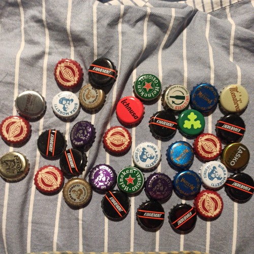 Tappi corona birre varie lotto - tappi,