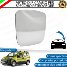 SPECCHIETTO PEUGEOT BIPPER VETRO SPECCHIO RETROVISORE SINISTRO LATO GUIDA