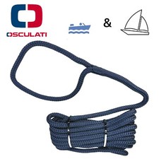 Festmacherleine con Occhio Imbarcazione Marino Motore Barca Corda 10mm X 6m Blu