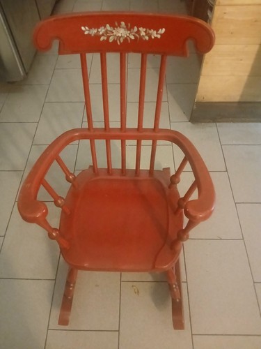 Sedia dondolo vintage come - a,