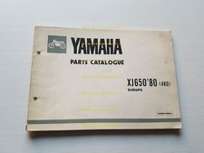 Yamaha XJ 650 4K0 1980 catalogo ricambi originale spare parts catalogue