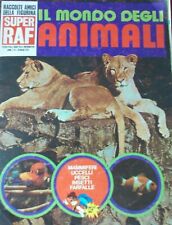 INSERZIONE X FRANCY_1 IL MONDO DEGLI ANIMALI 1973 SUPER RAF FIGURINE RECUPERATE