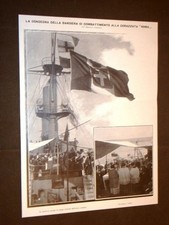 Civitavecchia nel 1909 Consegna della Bandiera di combattimento Corazzata Roma