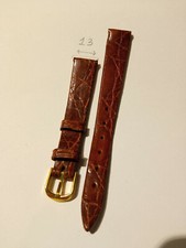 Pierre Bonnet cinturino vintage in pelle di coccodrillo e fibbia in oro - 13mm