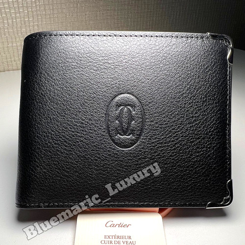 Cartier portafoglio pelle nero - cartier,