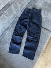 VINTAGE Y2K G-STAR RAW 3D JEANS DENIM CONICI ORIGINALI PANTALONI SBIADITI UOMO Tg 32x32