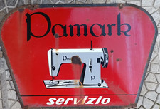 PAMARK SERVIZIO ORIGINALE INSEGNA PUBBLICITARIA BIFACCIALE  FERRO & CERAMICA