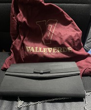 POCHETTE VALLEVERDE VINTAGE BORSA NERA CON FIOCCO