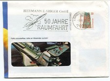 1992 Hermann E. Sieger GmbH 50 Jahre Raumfahrt Lorch Wurtt 1 Deutsche Bundespost