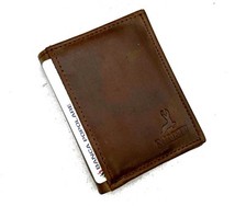 Portafoglio Artigianale Da Uomo Slim Vera Pelle Con RFID Porta Carte Banconote