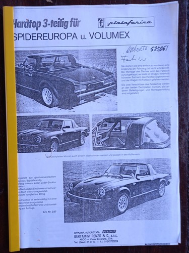 124 spider europa - europa, pininfarina