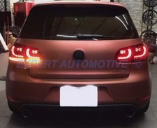 FANALI FARI POSTERIORI COMPLETAMENTE LED ROSSI / FUME' FRECCE LED GOLF 6 2008->