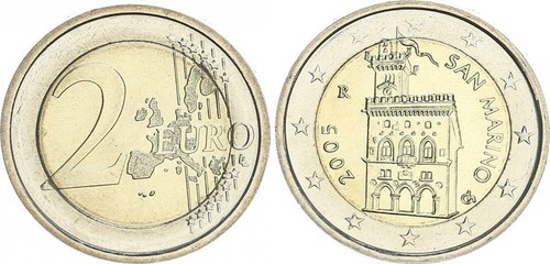 San marino euro moneta - 2,