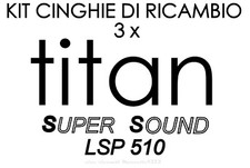 ★KIT CINGHIE DI RICAMBIO 3 x