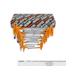 Set Serie 8 Chiavi Maschio Torx Cromate Con Impugnatura T8-T40 - Beta 97TTX/S8