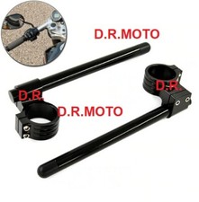 Kit semimanubri racing 54mm RIALZATI ergal CNC colore nero universale 