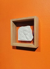 Quadretto angioletto in legno