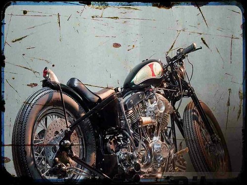 Metal sign motorbike type 6 - motorbike,