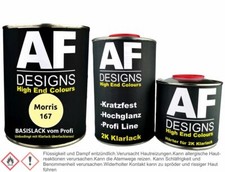 Morris 167 Chartreuse 1,25 L vernice di base vernice trasparente indurente vernice auto pronta da spruzzare