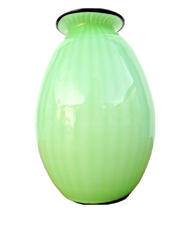 Vase verre opalin - , vert