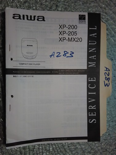 Aiwa 200 205 mx20 - aiwa, xp-200