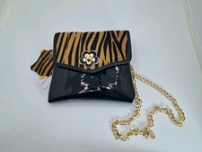 Borsa  Artigianale Vera  Pelle Lucida e di Cavallino  fatta  a mano Pezzo Unico