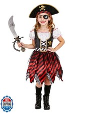 Simplecc Costume Principessa Pirata Bambina Halloween Festa Vestire (5