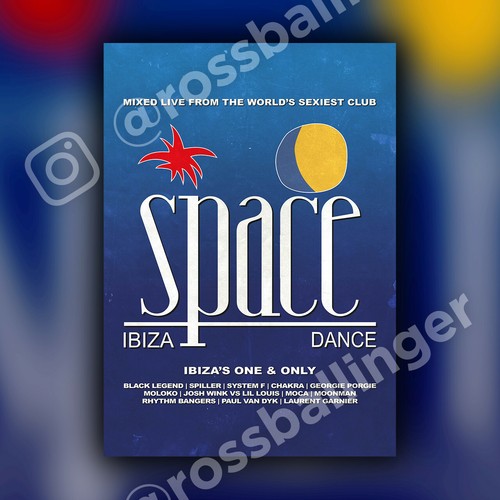 Poster vintage space ibiza - poster,