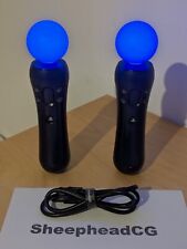 2x Controller di Movimento Ufficiale Sony PlayStation Move PS3/PS4/PSVR Twin Pack! Ottime condizioni!