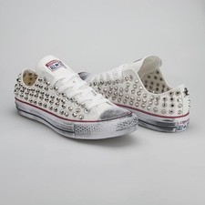 Converse bassa bianca