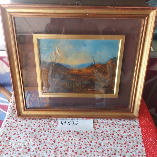 Quadro dipinto paesaggio con