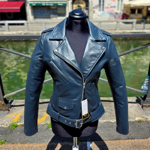 Giubbotto pelle chiodo - ,