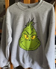 Dr. Seuss Grinch Face Gray