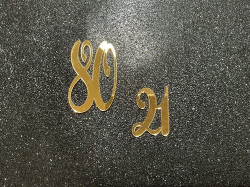 Ciondolo numero torta