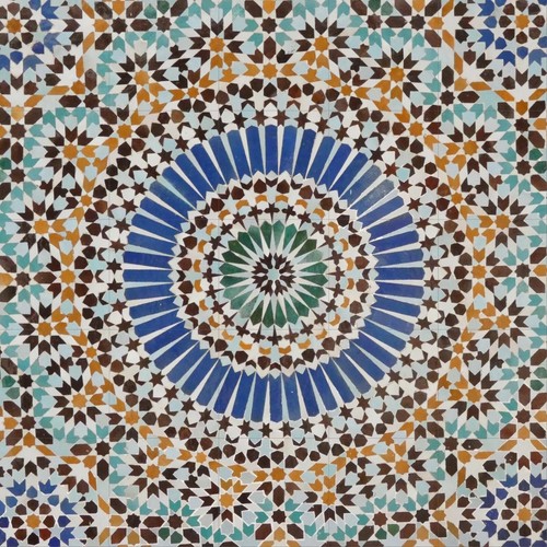 Pannello ceramica mosaico - , di