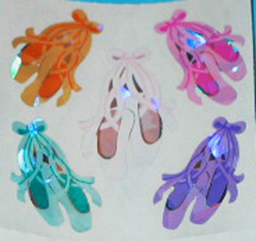 Ballet slippers shiny - slippers, stickers
