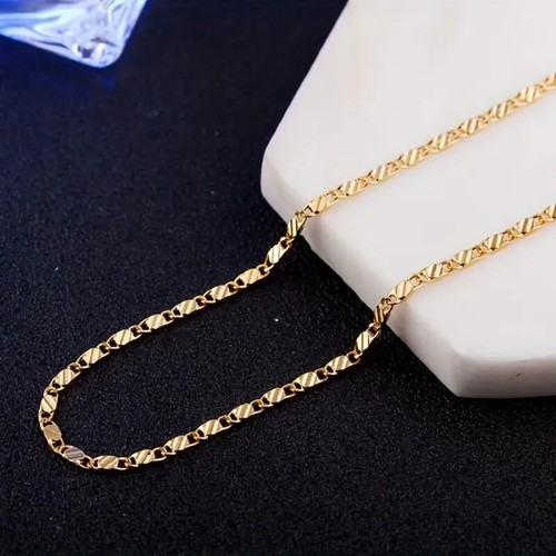 Collana catena fetta grossa
