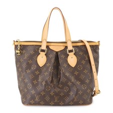 Borsa a tracolla Louis Vuitton Monogram Palermo PM 2 vie marrone M40145 90290806