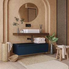 Mobile bagno tabacco blu opaco