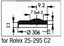 Cristallo in vetro zaffiro