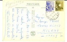 1959 NAZARETH Cartolina postale Enrico CILIBERTI a Remigio PAONE
